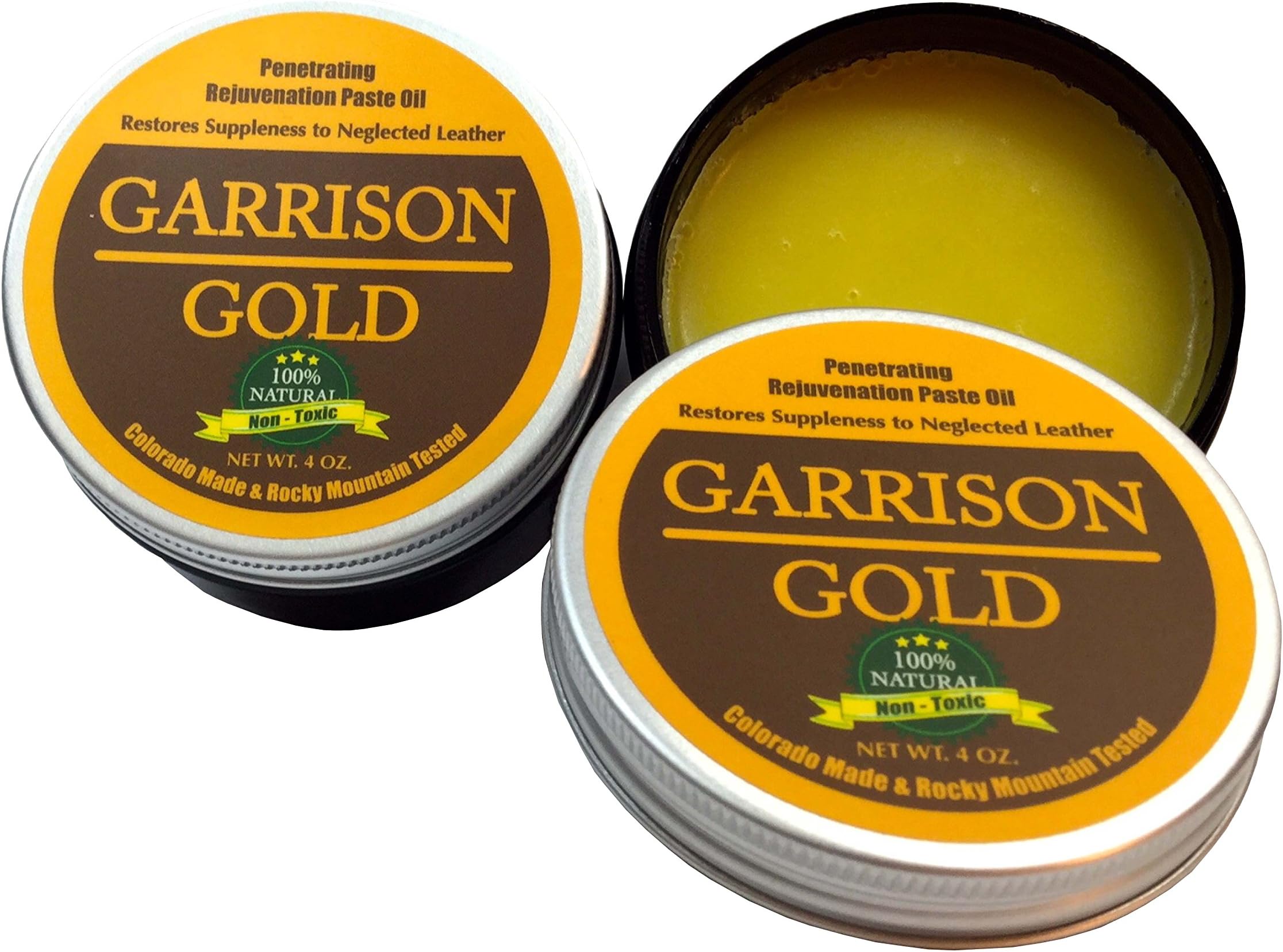 Garrison Gold: Penetrating Rejuvenation Paste Oil - Restores Suppleness to Dry or Neglected Leather