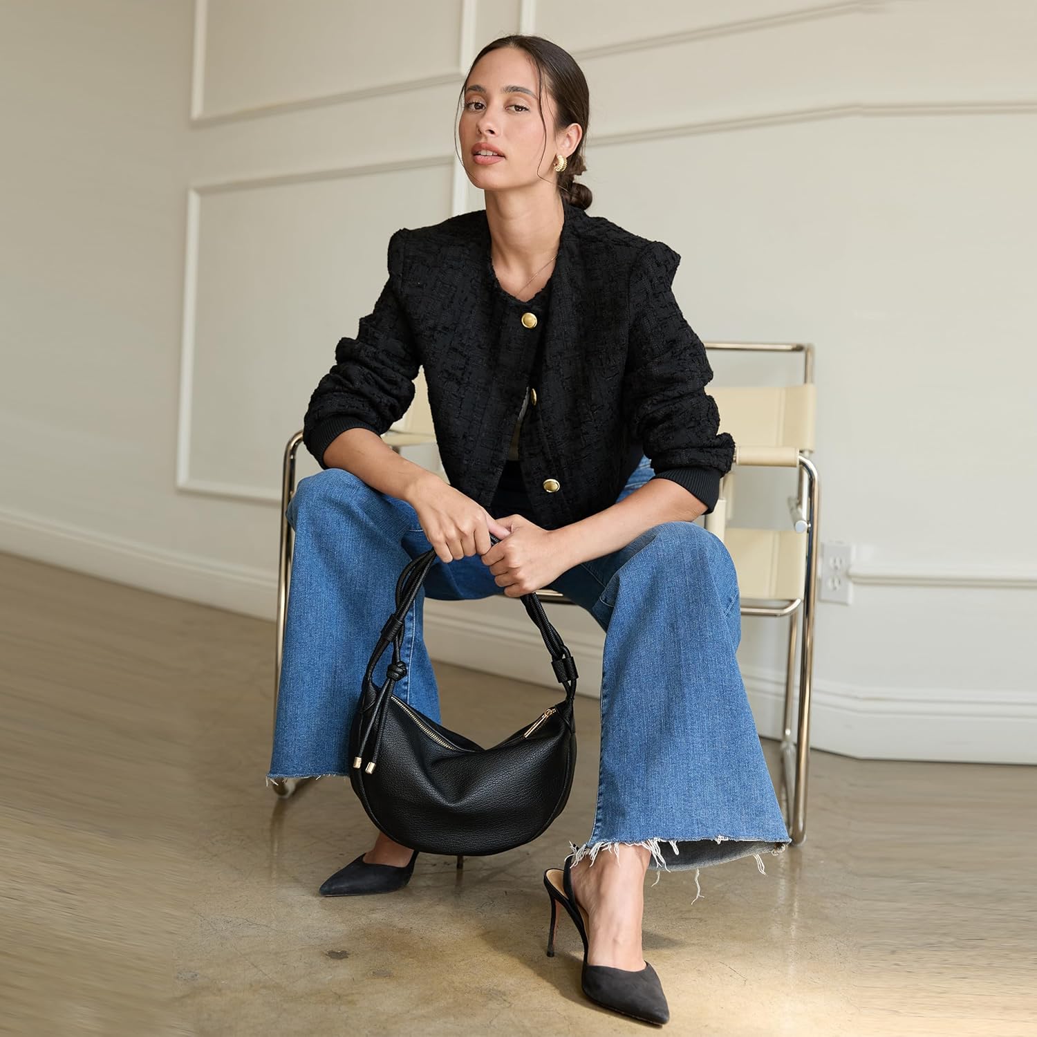 Mali&Lili Hobo Shoulder Bag for Women, Aria Convertible Crossbody Bags for Women, Leather purses, Women's Shoulder Handbags - Image 2