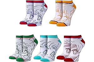 Sailor Moon Crystal Line Art 5-Pack Ankle Socks