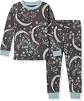 Vista 21 de Burt's Bees Baby Conjunto de Pijama de 2 Piezas para Niños con Camiseta de Manga Larga y Pantalones de Algodón Orgánico