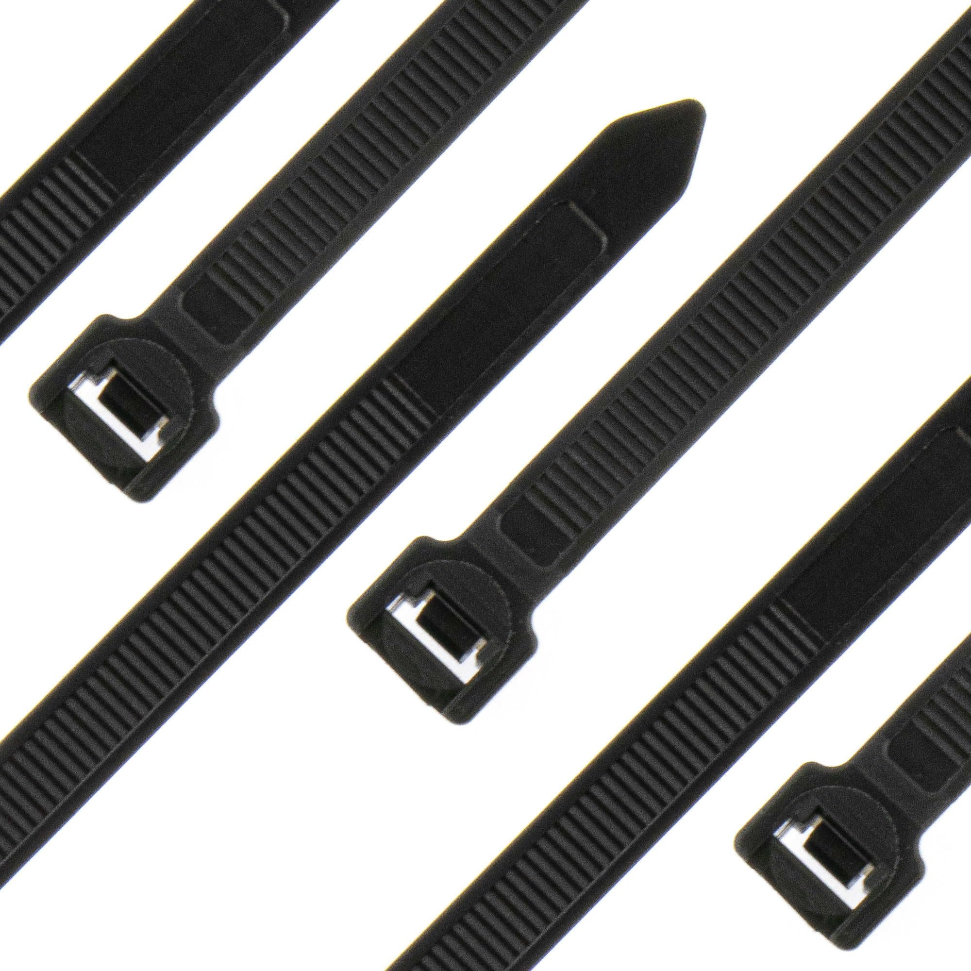 Câble auto-bloquant SEKI 550x9 mm noir (Lot de 100) pour fixation robuste