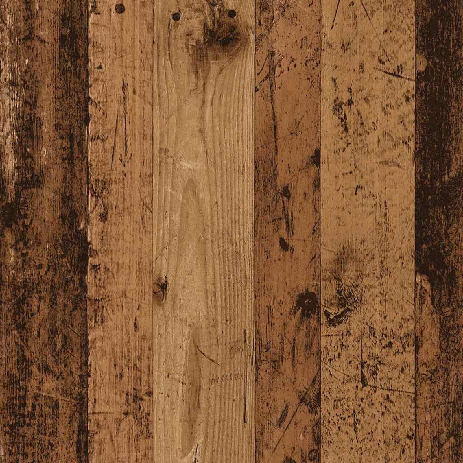 Armadio in legno con gambe in legno massiccio di eucalipto, 84,5 x 38 x 89 cm, effetto legno anticato, per riporre e esporre dischi in vinile