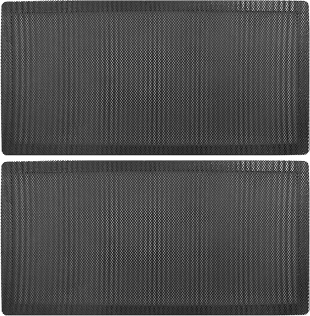 YunBey 2 Packs Computer Case Fan Dust Filter, 280x140 mm Dust Filter for Computer Case Fan Cooler PC Mesh Filter Cover PVC Dustproof Case Cover Computer Mesh with Magnetic Frame