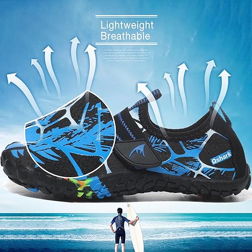 Miniatura 2 de Quickshark - Zapatos de agua infantiles para interiores y exteriores, sandalias de secado rápido, ligeras, para caminar, playa, piscina o natación