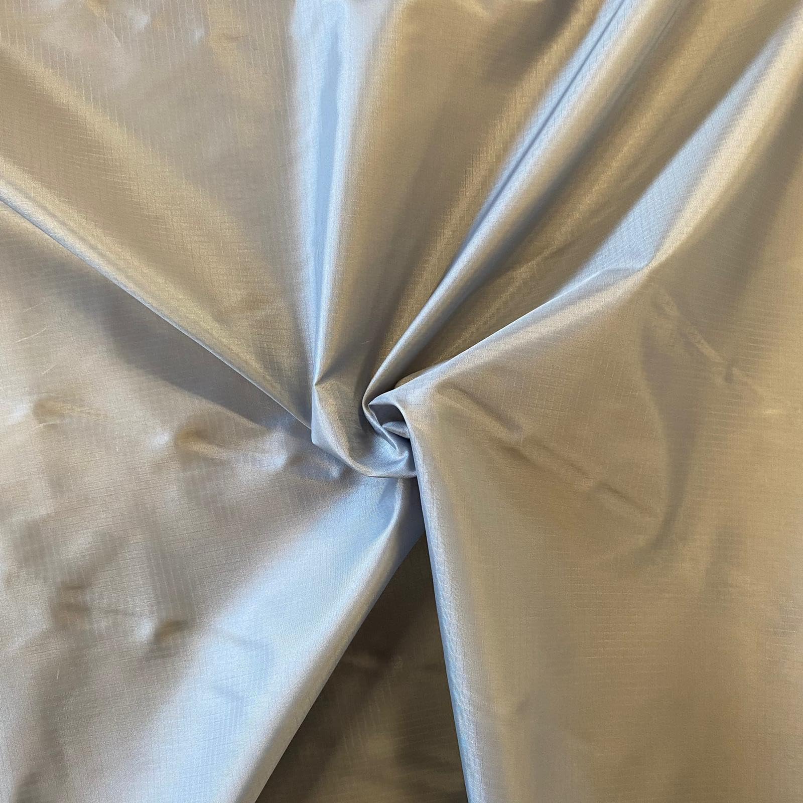 Ripstop Water Repellent Polyester Fabric 60" Wide 150cm (Per Metre) (Grey)
