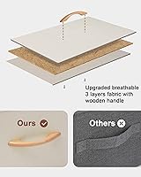 Vista 9 de Crestlive Products Cómoda para dormitorio, torre de almacenamiento alta y delgada, marco de acero resistente, parte superior de madera, cubos