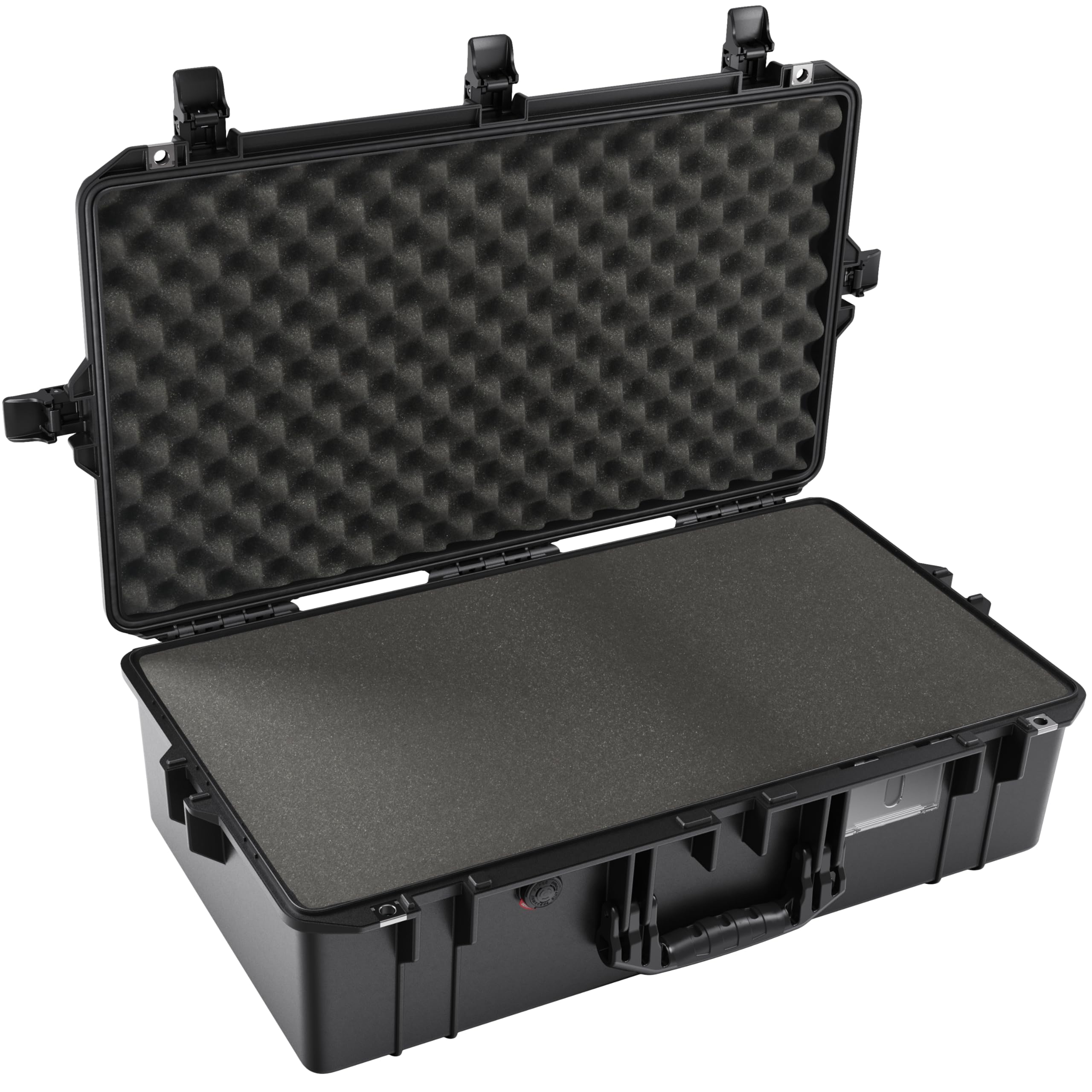 PELI 1605 Air Leichter Schutzkoffer für Kamera Equipment, Wasser- und Staubdicht, 50L Volumen, Mit Schaumstoffeinlage (Anpassbar), Farbe: Schwarz