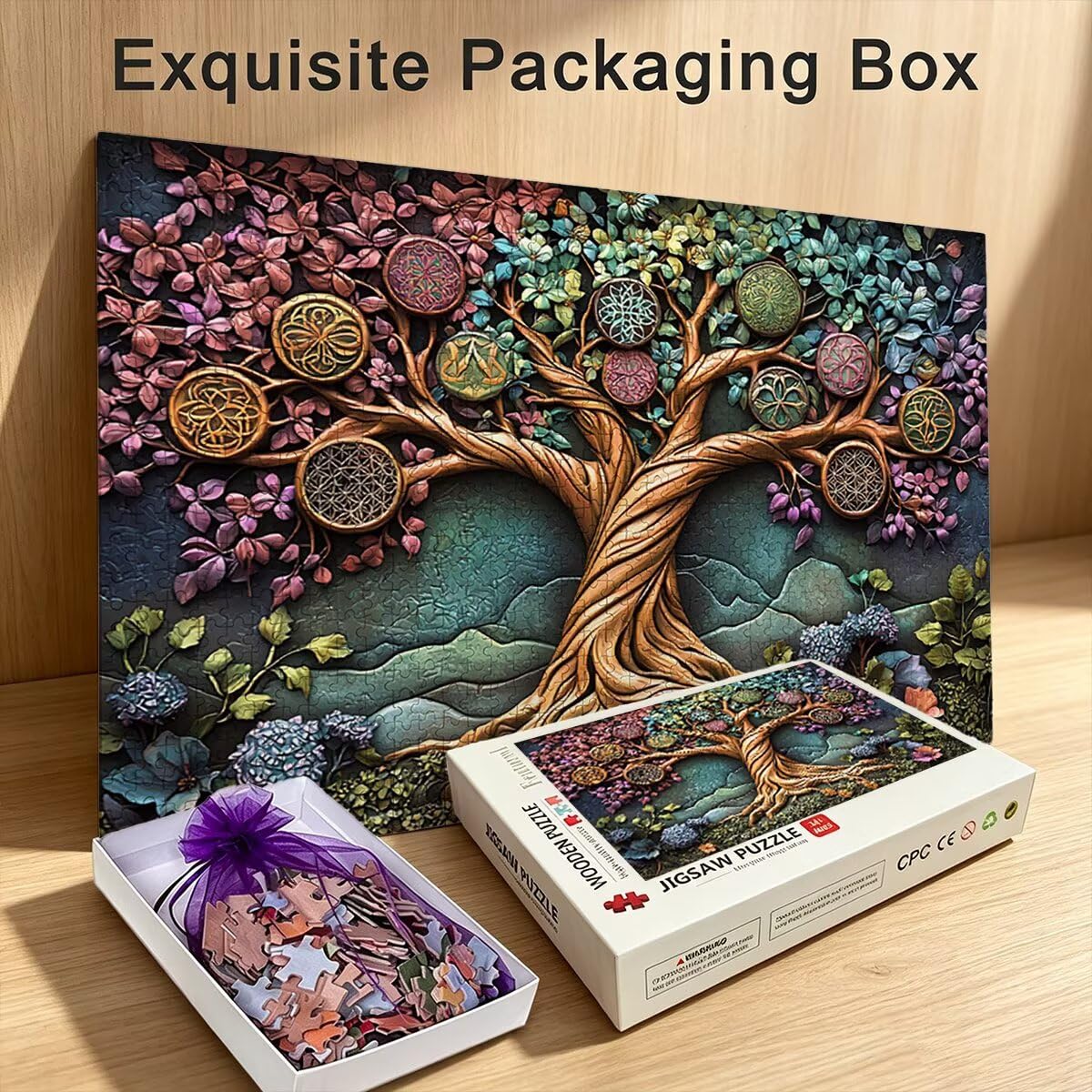 Puzzle 1000 Pezzi, Puzzle Albero, Legno Pezzi, Regalo Donna Uomo -11082
