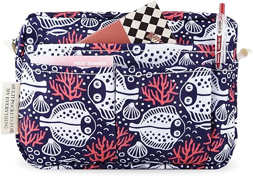 Miniatura 91 de Organizador multifuncional de cartera, bolsa de viaje impermeable con cremallera, estuche de almacenamiento de suministros de diario para cuadernos