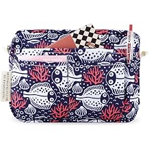 Multiple Pockets Portfolio Organizer with Zippered,Storage Pencil Pouch Bag