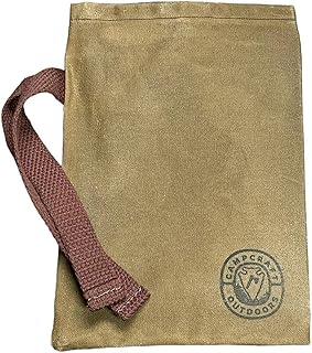 Bushcraft Tinder Bag, Fire Tinder Bag, Camping Bag, Waxed Canvas