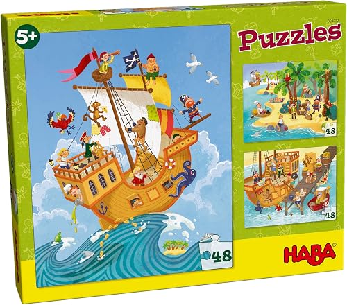 HABA 304222 - Puzzles Piratas y cía., a Partir de 5 años