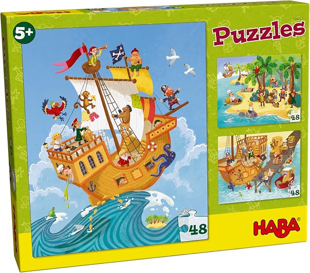 HABA 304222 - Puzzles Piratas y cía., a Partir de 5 años