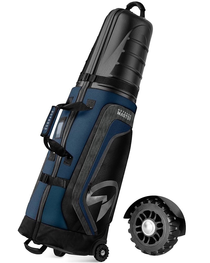 OutdoorMaster Golf Travel Bags for Airlines with Wheels and