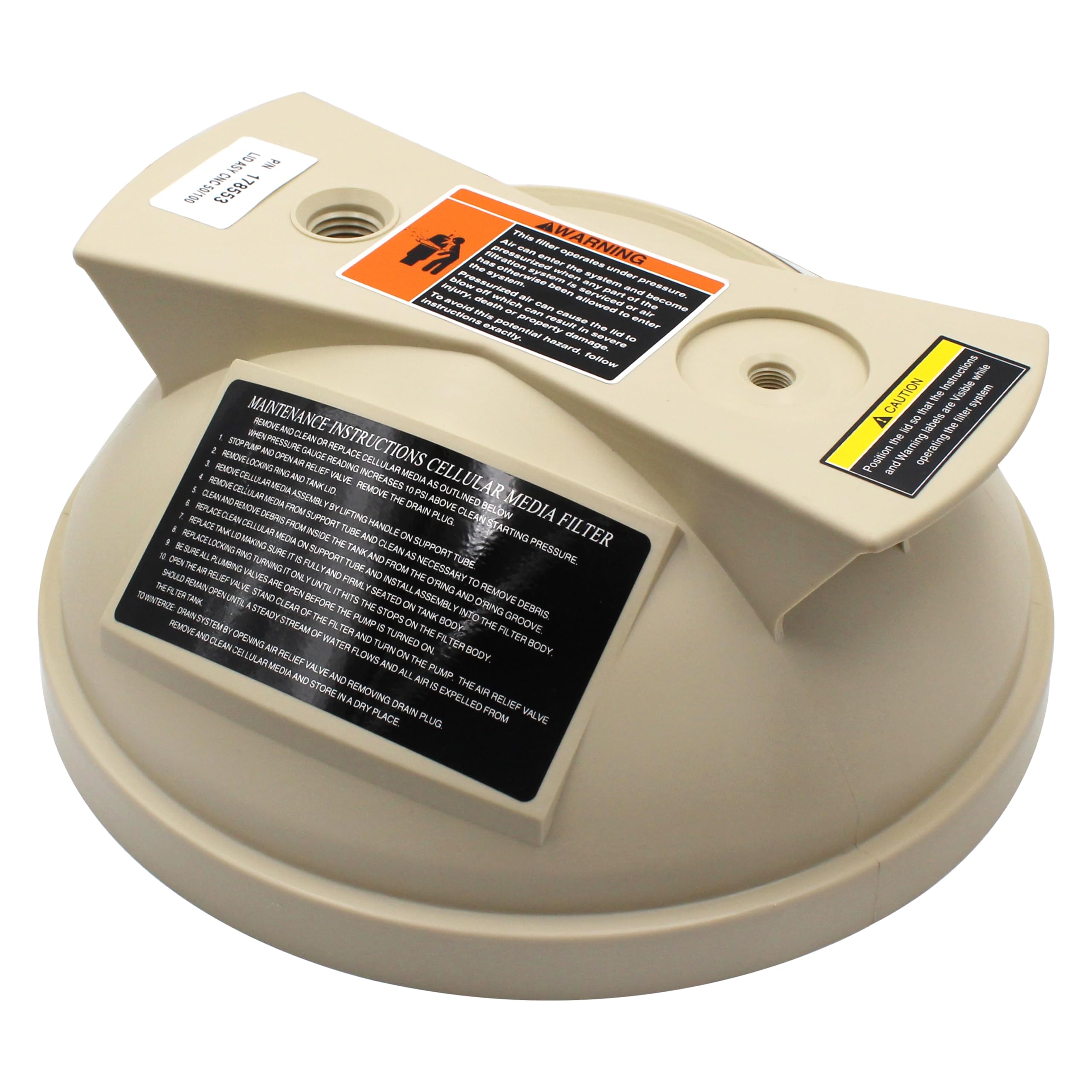 ARU 178553 Lid Assembly Replacement Compatible with Clean & Clear Predator Pool and Spa Cartridge Filter