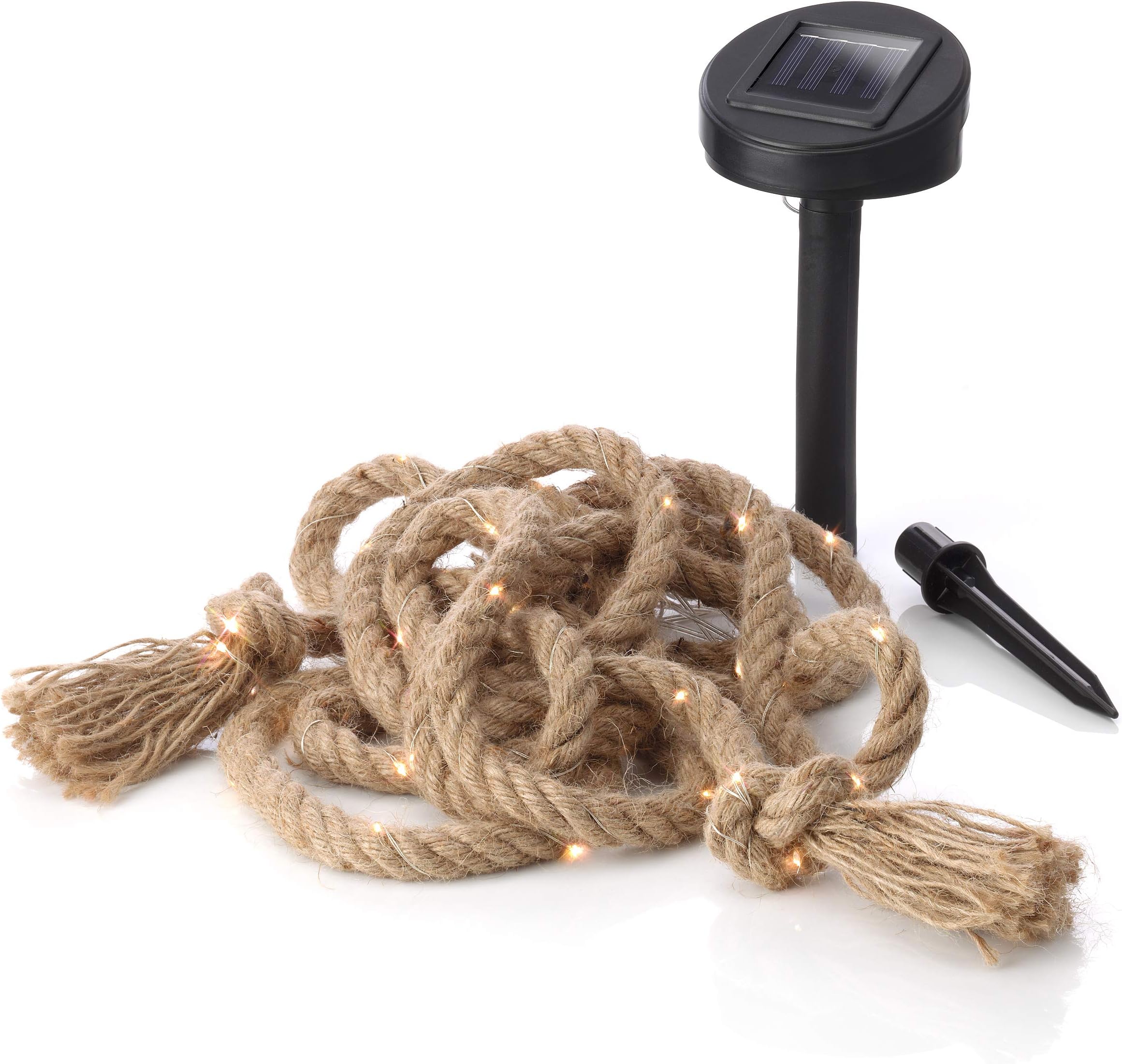 Auraglow Solar Powered 60 LED Bulb Decorative Garden Outdoor Natural