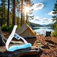 Vista 2 de JJLFresheners Cepillo de dientes plegable de viaje, mini cepillo de dientes portátil con cerdas medias suaves para acampar Diseño útil Cepillos