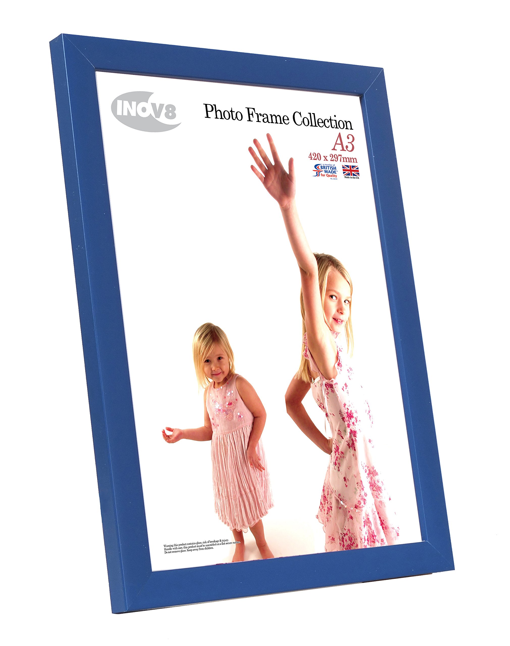 Inov8 British Made Picture/Photo Frame, Value Royal Blue A3, Single - Image 2