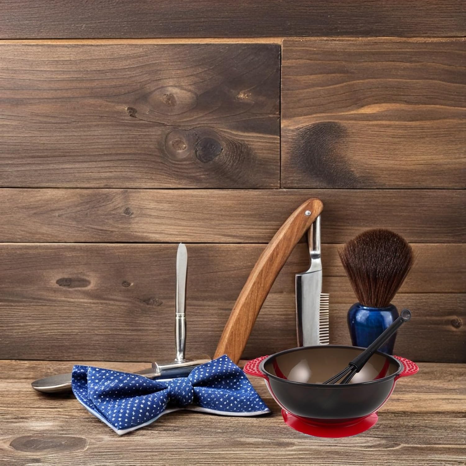 Hair Dye Bowls ，Hair Mixing Bowl ，2pcs Set with Mixer Plastic Coloring for Salon DIY Hairdressing for Professional