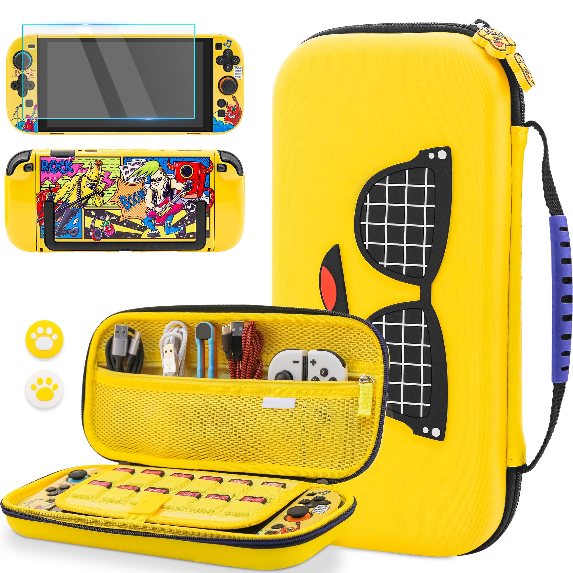 GLDRAM Theme of Fortnite Switch 2 Carrying Case Bundle Portable Travel Storage Bag for Nintendo Switch 2 2025