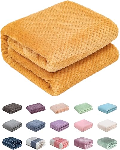 Miniatura 89 de Manta o manta mullida para bebé niña o niño, suave cálido y acogedor polar coral para bebé, bebé o recién nacido, manta de recepción para cuna, Blue