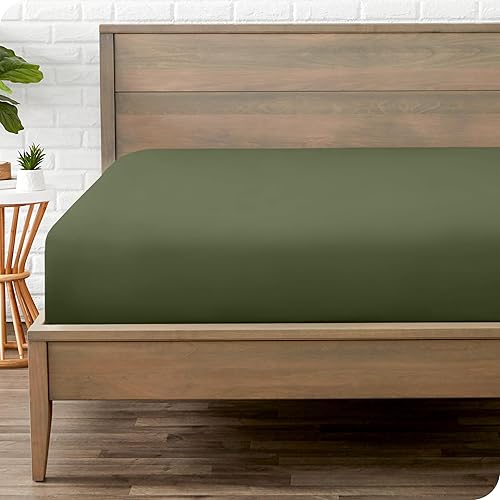 Miniatura 15 de Bare Home - Sábana bajera ajustable tamaño individual XL, microfibra 1800 muy suave y duradera, para colchones altos; color blanco