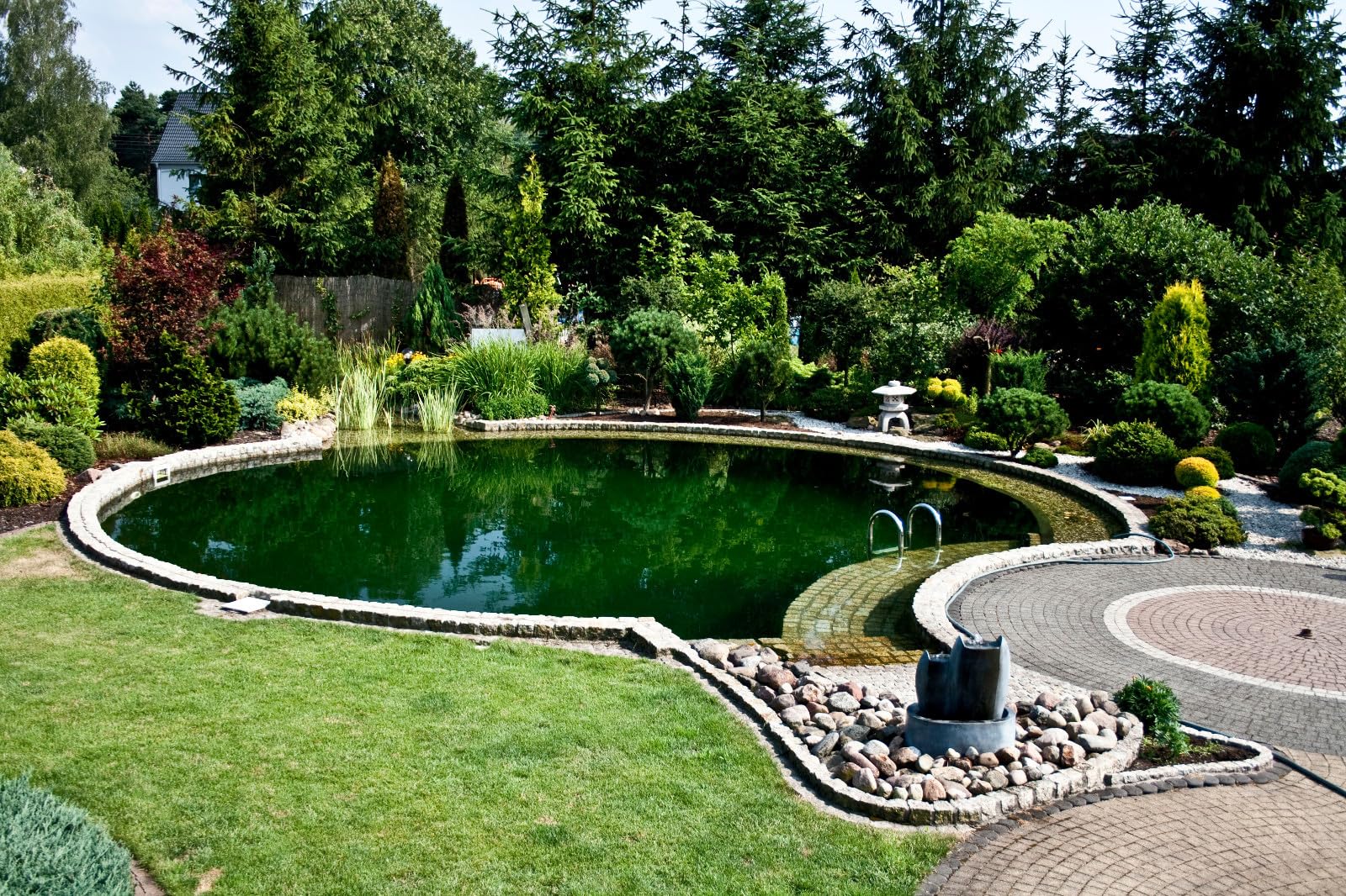 Professionelle Teichfolie PVC 1mm, 15 Jahren Garantie für Gartenteich Schwimmteich UV- und witterungsbeständig (1m x 2m)