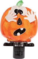 Vista 8 de Creative Hobbies Holiday Decor Night Lights - Featuring Halloween Jack O' Lantern Pumpkin and Black Cat with Rotational Socket and On/Off Switch
