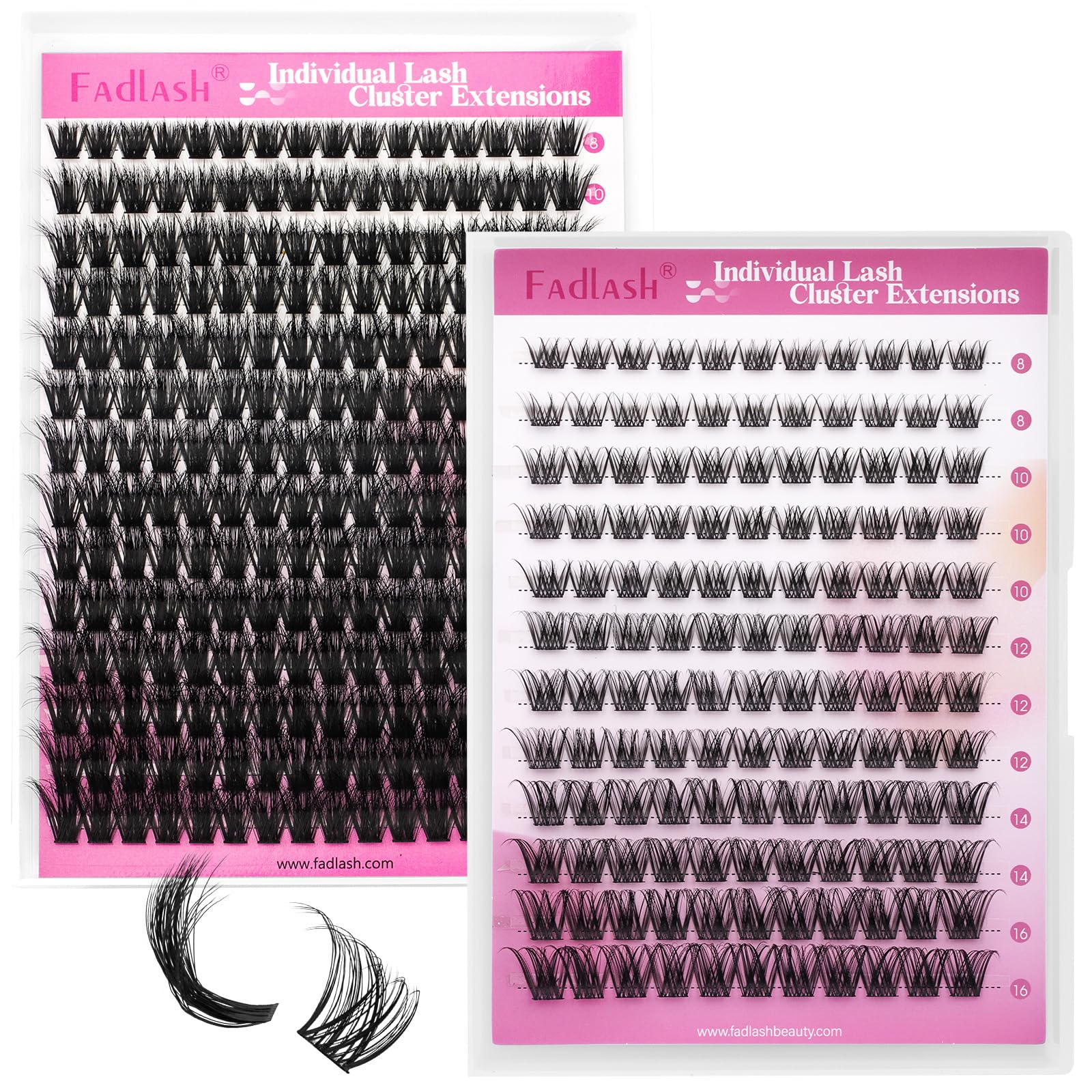 FADLASH Lash 120pcs 0.07mm D Curl 8-16mm 40D Mixed Trays Customizable DIY Eyelash Extensions for Beginners — view 67