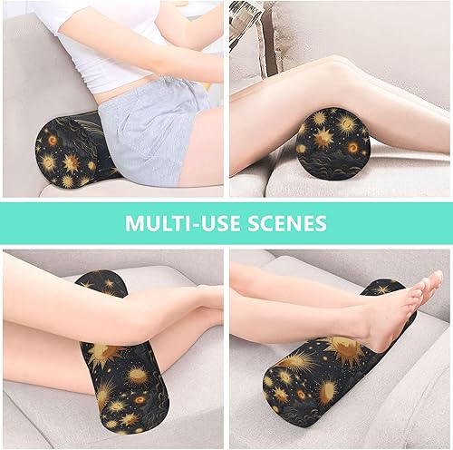 Miniatura 7 de Astrology Planet Cloud Outdoor Bolster Pillow Therapeutic Neck Roll Pillow Small Round Pillows for Legs Support Pillow Round Seat Cushion