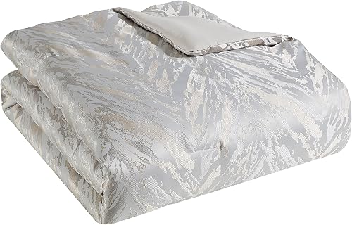 Miniatura 3 de TAHARI Home - Juego de edredón, ropa de cama jacquard de 5 piezas con fundas a juego y almohadas decorativas, ideal para todas las estaciones