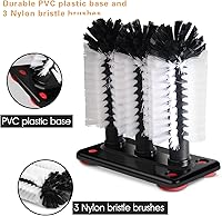 Vista 2 de Limpiador de cepillos para lavadora de vidrio - 3 cepillos por base