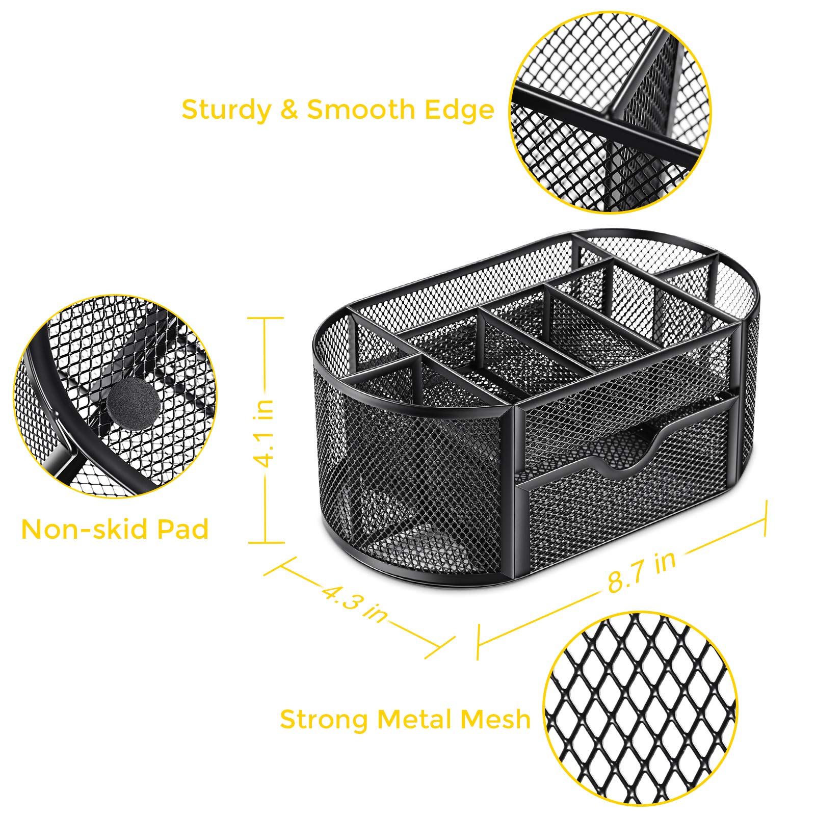 Mesh Dossierorganisator voor Bureau, Desktop Dossierorganisator met 4