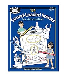 Super Duper Publications | 134 Sound-Loaded Scenes for Articulation: 20 Sounds plus Blends Book | Educational Learning Resource for Children