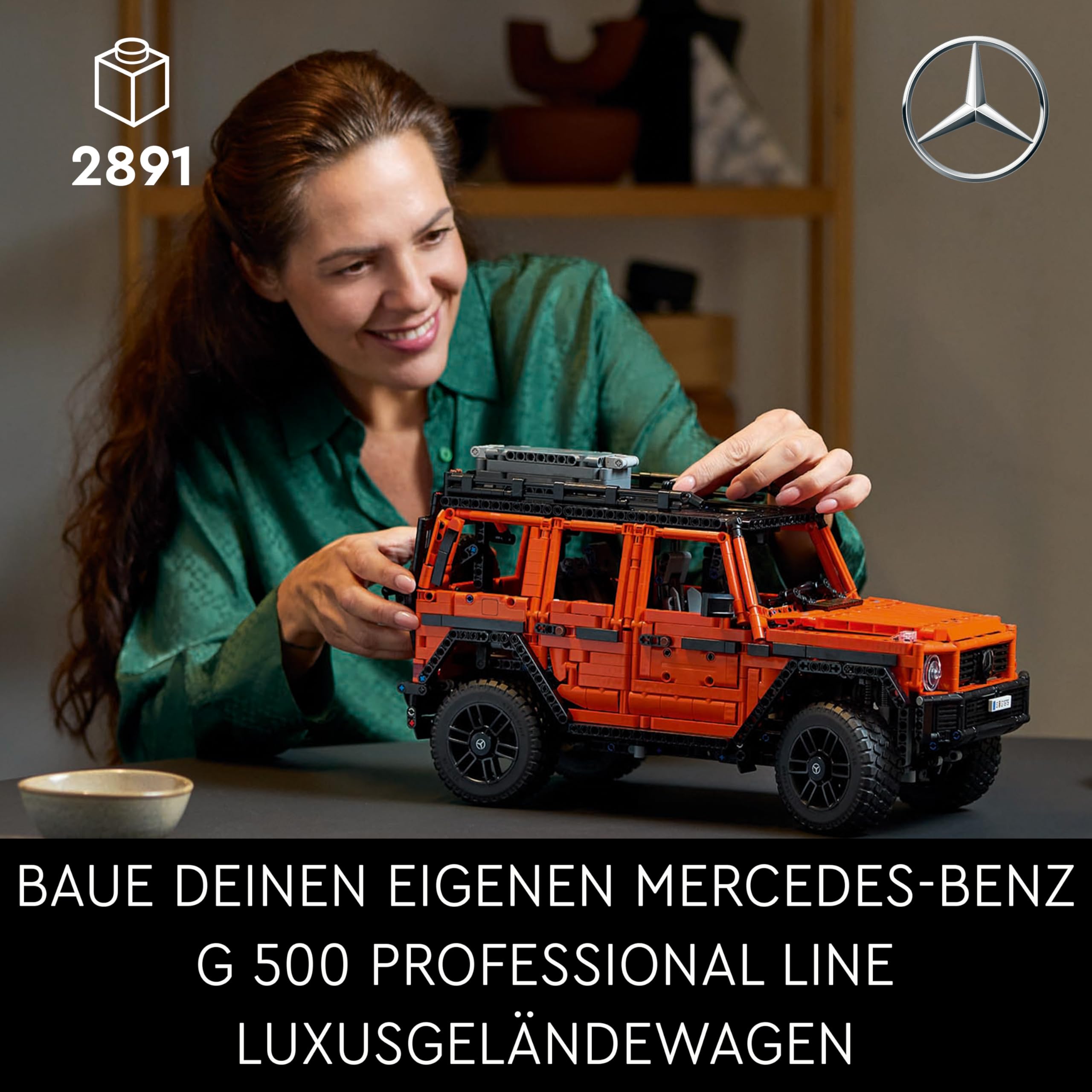 LEGO Technic Mercedes-Benz G 500 Professional Line, Bauset mit Auto-Modell der G-Klasse, Geschenk für Erwachsene, Luxusgeländewagen Set, Mercedes-Sammlerstück, Spielzeug-Auto 42177