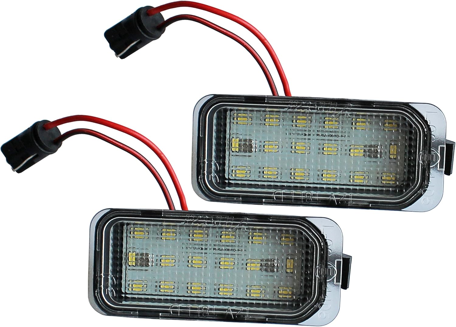 2 x 18 LED Number License Plate Light E4 12 V for Ford Fiesta Mondeo Focus C-Max S-Max Kuga Galaxy/030706