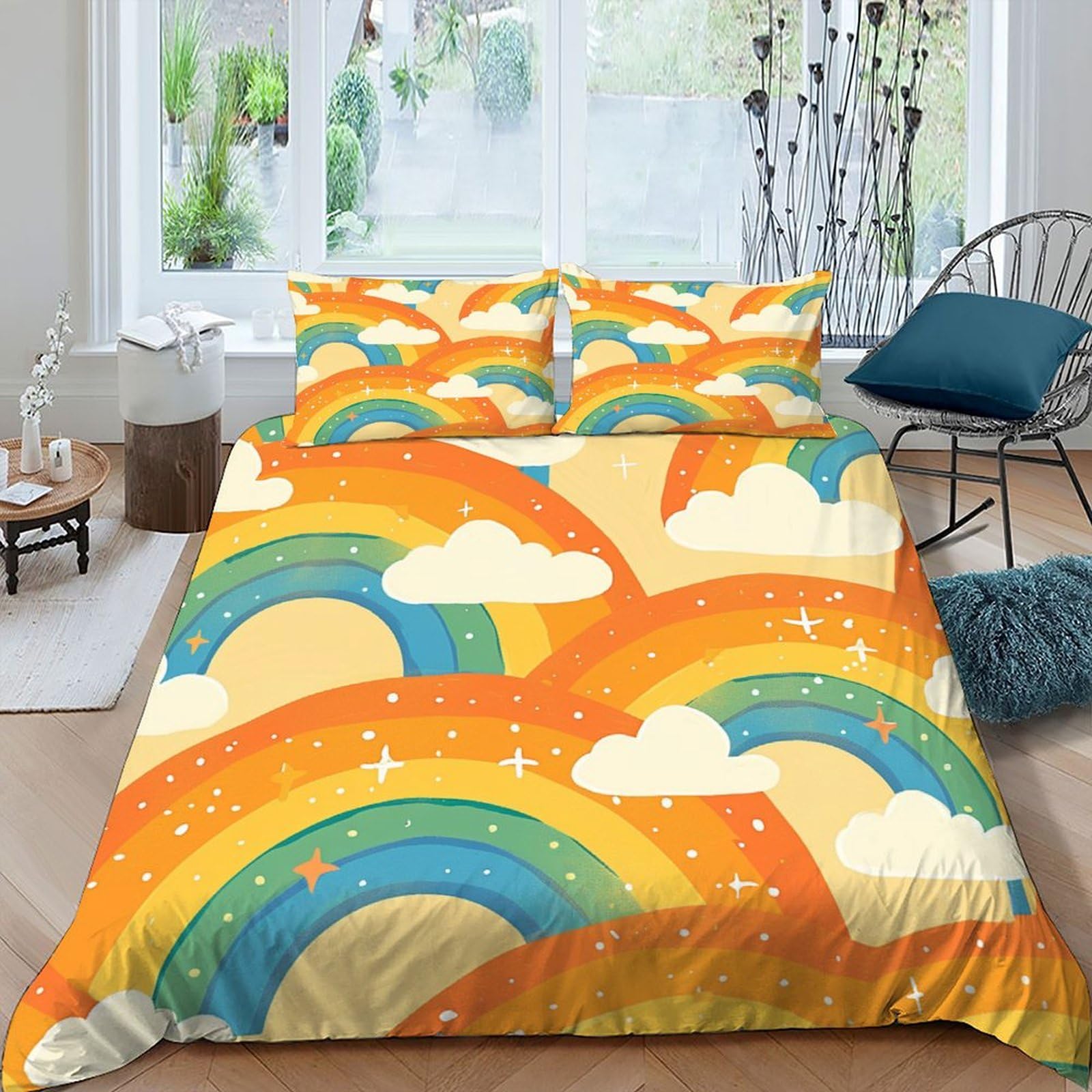 Housse de couette starry sky 2 pièces microfibre adulte enfant
