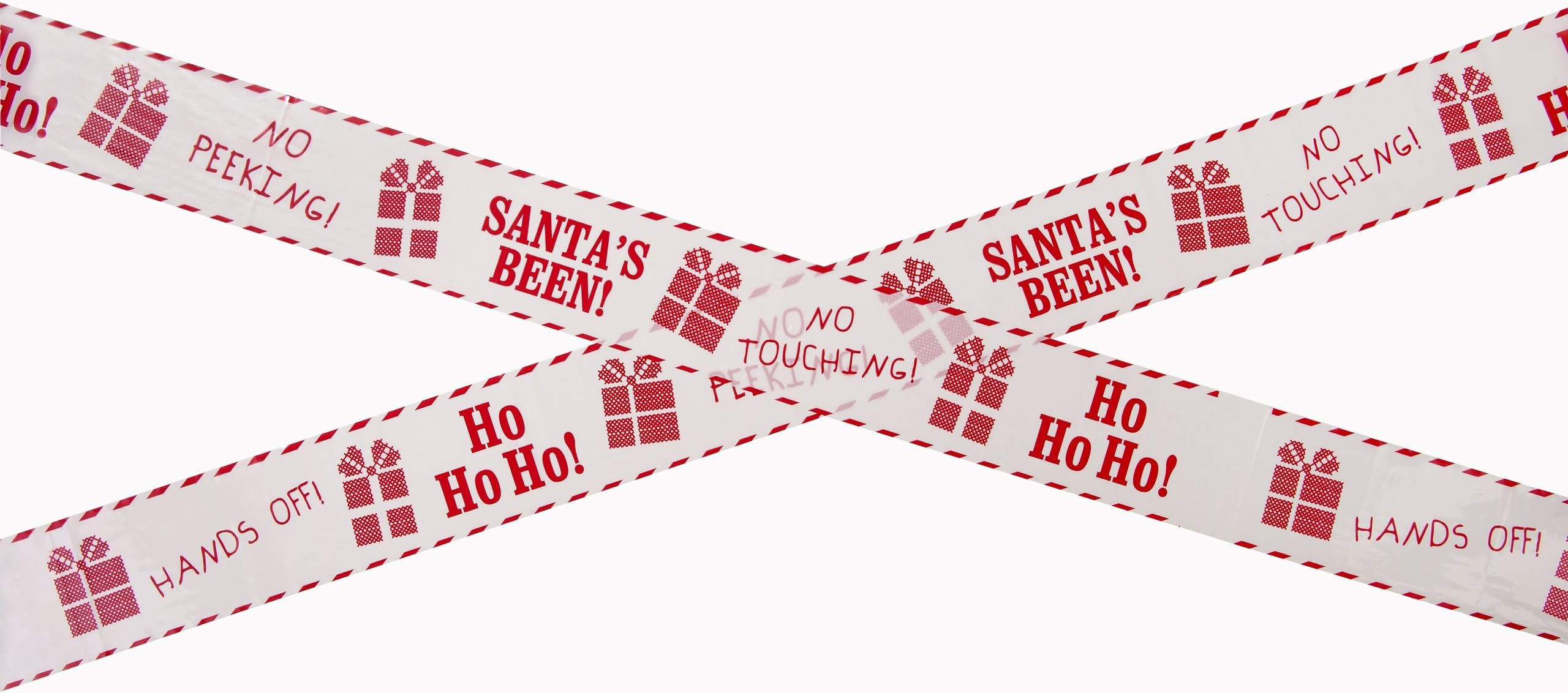 Waiting For Santa 5 m Security Tape, White