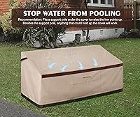 Vista 6 de Funda para Sofá de Dos Plazas de Patio Impermeable para Sofá Profundo de Exterior de 3 Plazas 79 pulgadas x 37 pulgadas x 35 pulgadas (L x A x Al)