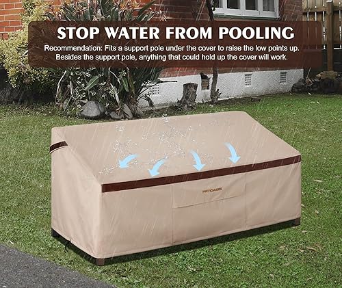 Miniatura 6 de Funda para Sofá de Dos Plazas de Patio Impermeable para Sofá Profundo de Exterior de 3 Plazas 79 pulgadas x 37 pulgadas x 35 pulgadas (L x A x Al)
