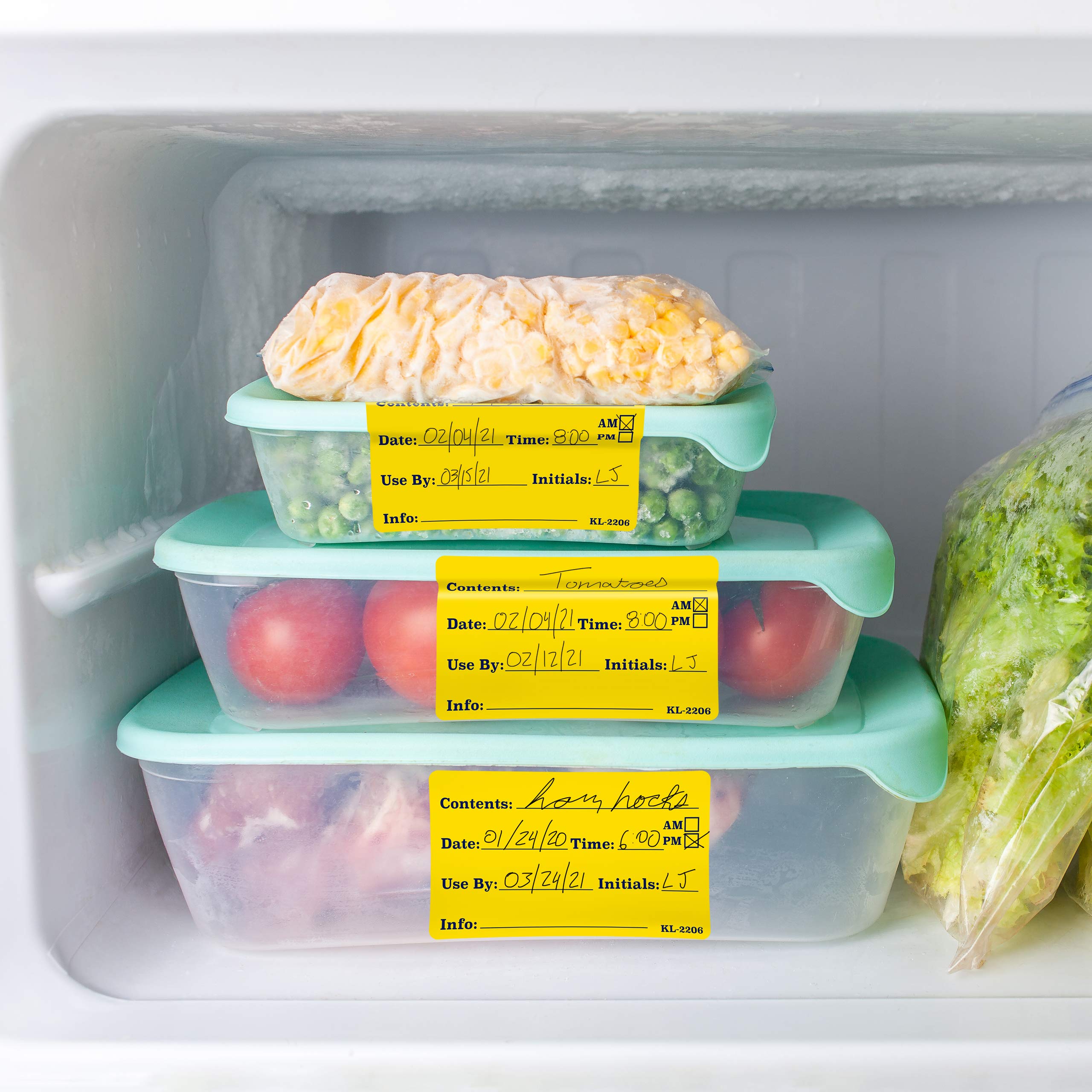 300 Etiquetas De Alimentos Disolubles, 2 X 1 Para Contenedores De
