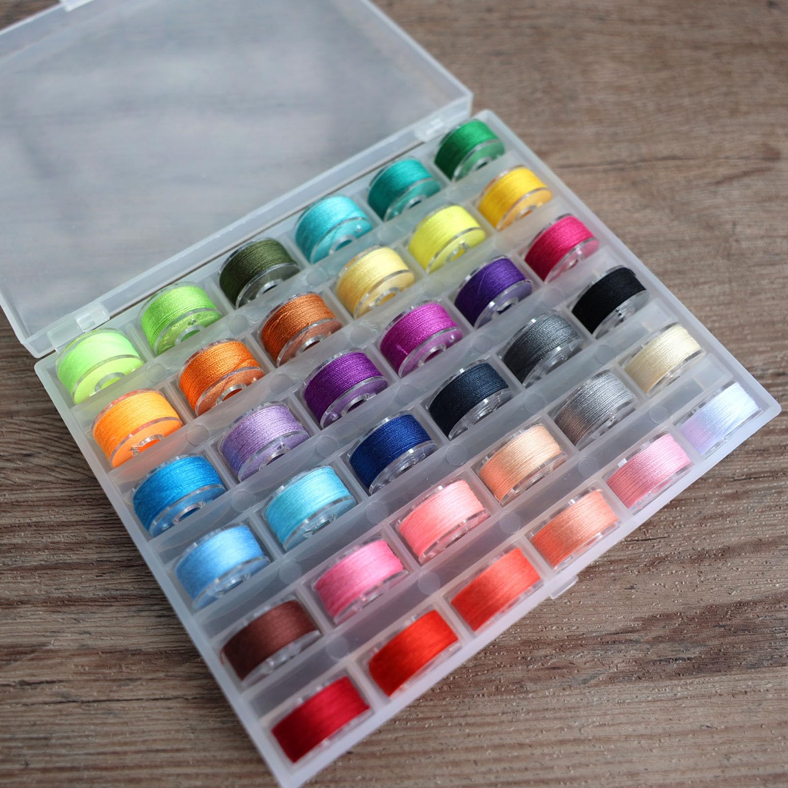 36 Color Sewing Thread Kit - Bobbins Included -6