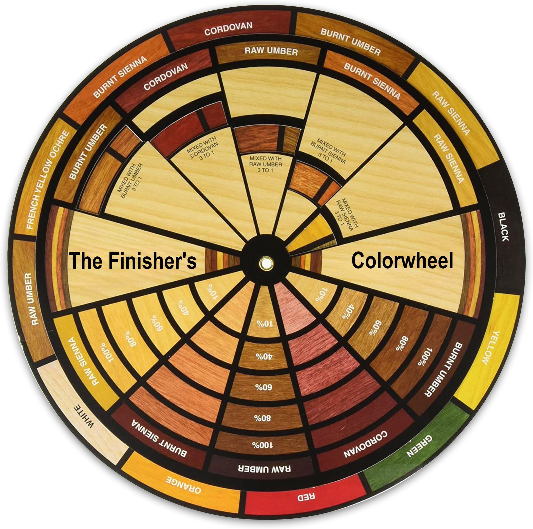 Mohawk Finisher's Colorwheel, Wood Finish, M900-1050, 9-Inch-Diameter Color Wheel