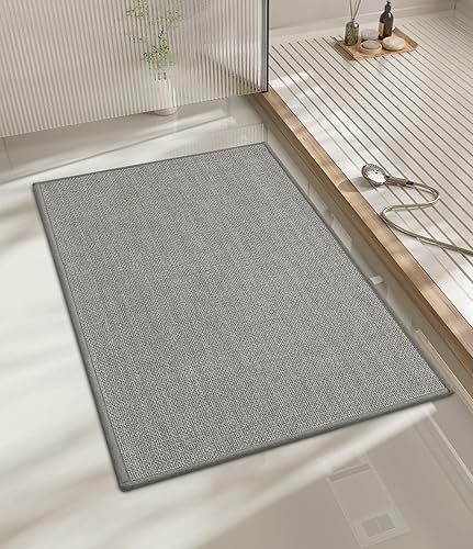 Miniatura 60 de chakme Alfombras de baño de 47 x 17 pulgadas, ultra delgadas, antideslizantes, de secado rápido, absorbentes, para suelo de baño