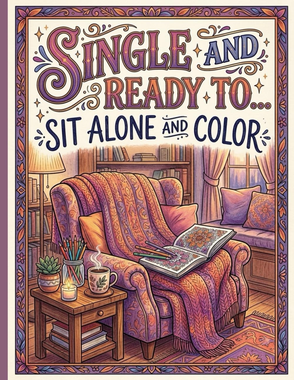 Single and Ready to Sit Alone and Color: A Hilarious and Therapeutic Post-Breakup Coloring Book for Women who are Finally Free!
