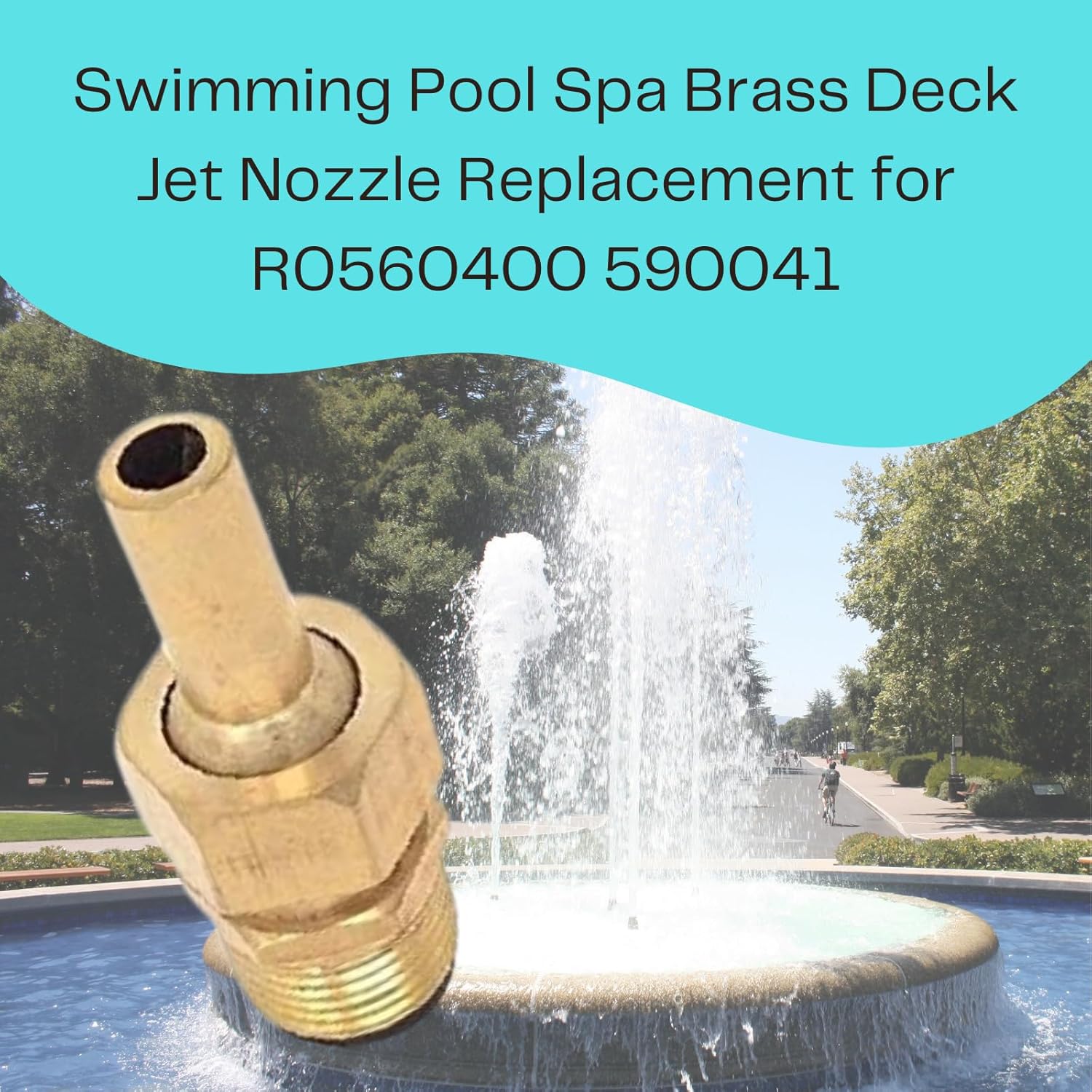 Swimming Pool Spa Brass Deck Jet Nozzle Replacement for R0560400 590041