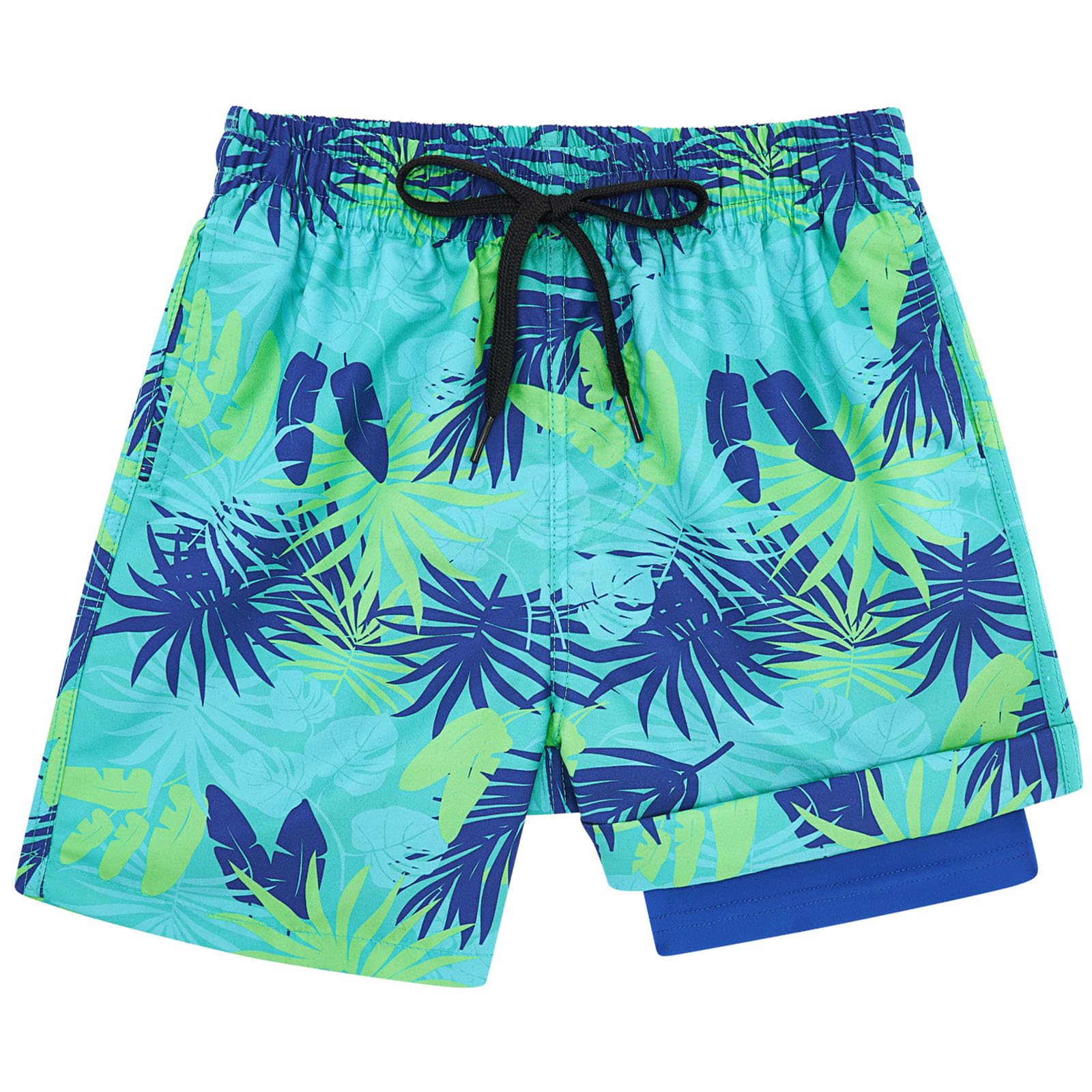 Kids4ever Bañador para niños de Secado rápido Pantalones Cortos de compresión con Forro antirozaduras Calzoncillos Tipo bóxer Traje de baño Pantalones Cortos de Playa de 7 a 18 años