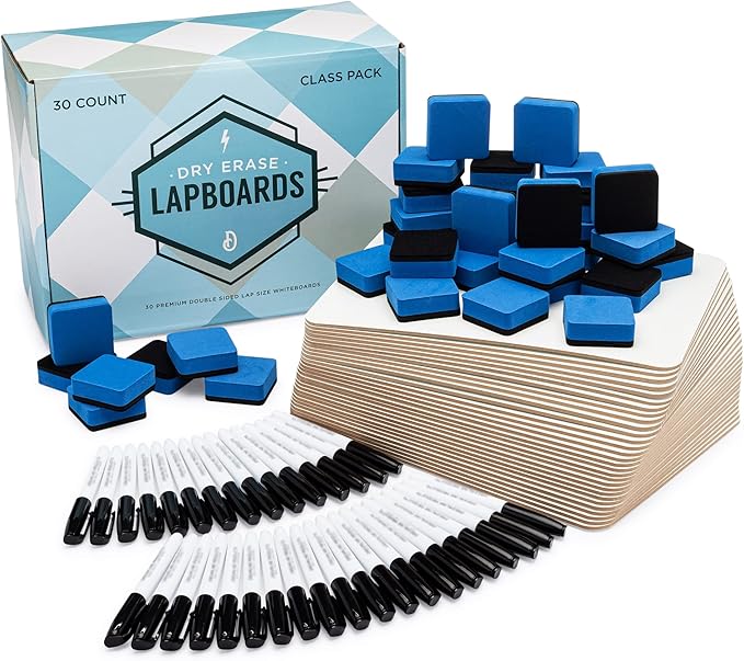 Dry Erase Lapboards Student Pack of 30 9 x 12 inch