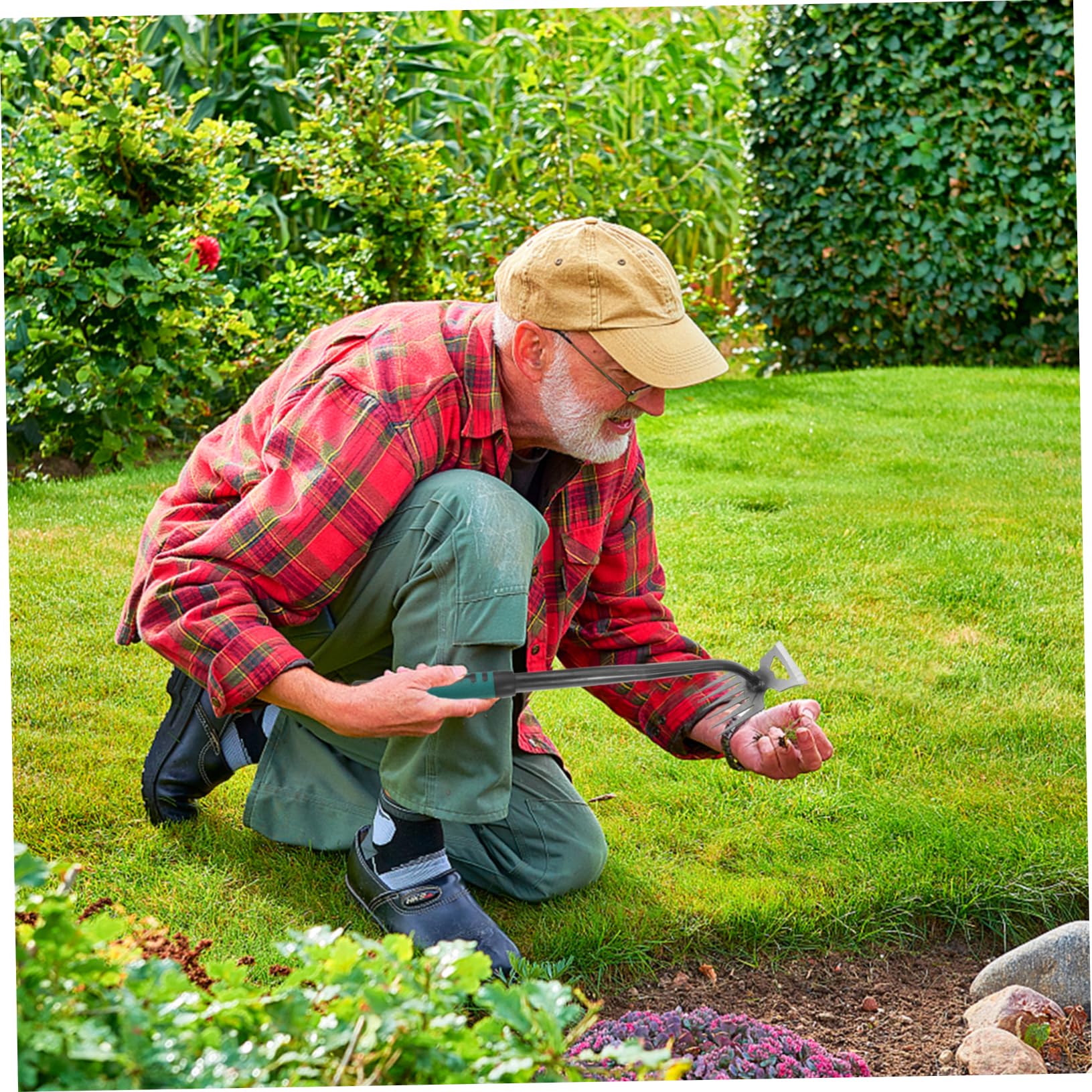 Milisten 3stücke Manuelles Unkrautstecher Ergonomischer Hand-hacke Effektiven Unkrautentfernung Im Garten Metallwerkzeug Für Präzise Anwendung Und Langlebigen