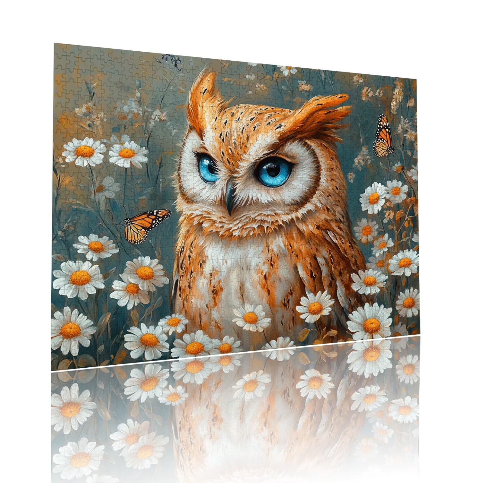 Puzzle Erwachsene 2000 Teile Eule Blume Educa Jigsaw für Kinder ab 8 Jahren Mädchen Jungen, Erwachsene Impossible Klassische Puzzles Schwer, Anspruchsvoll Spielspaß, Als Familienspiel 70x99cm t-714